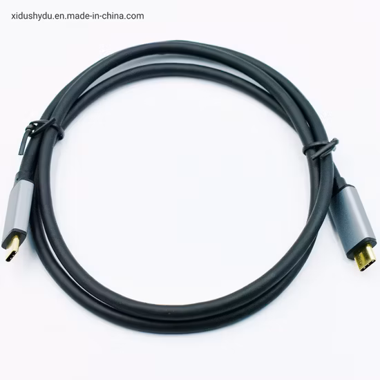 5%off Metal Aluminium 1m 2m 3m 5m Type-C Fast Charging Nylon Braided Cord Compatible MacBook 10gbps 100W E-Marker USB C Type Male Adapter USB 3.1 USB 3.2 Cable